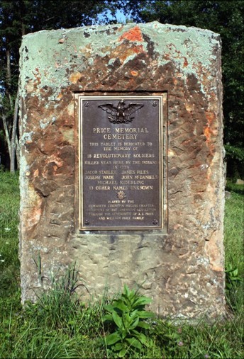 Revolutionary Soldier Memorial Marker. Statler is commemorated on this placard

