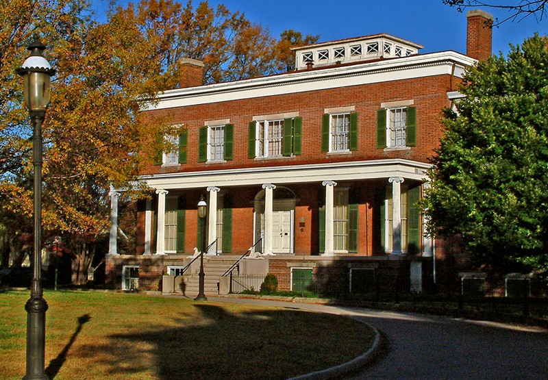 Centre Hill mansion is a beautiful example of Federal and Greek Revival architecture. Photo by Petersburg Museums.