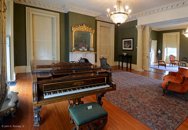 The interior of Centre Hill mansion reflects the wealth and taste of the Bolling family. Photo by Petersburg Museums.