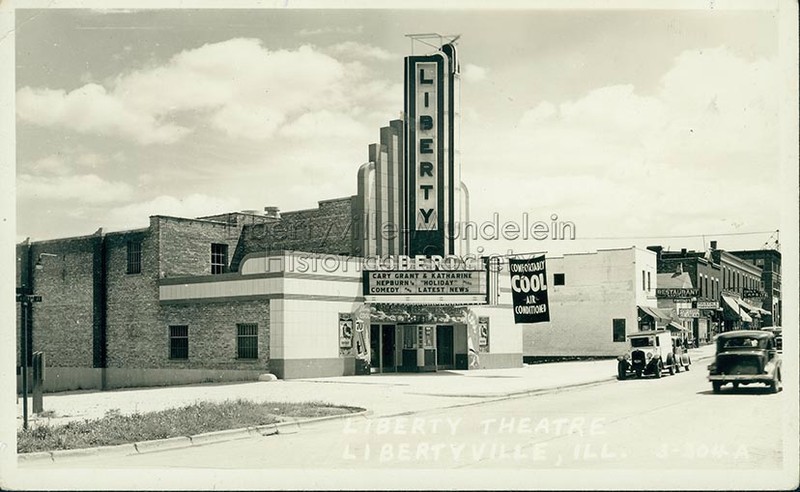 Liberty Theatre with original art deco façade, 1938
