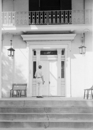 Building, Standing, Architecture, Black-and-white