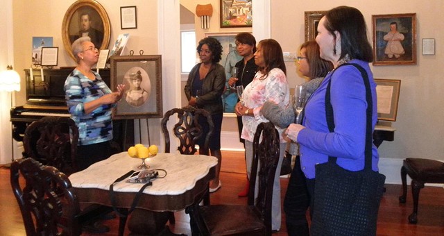 Visitors enjoy a guided tour from one of Le Musee's knowledgeable docents.  Tours are offered Wed-Sun by appointment.  