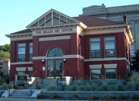 Formerly known as The Dalles Carnegie Library, the Dalles Art Center offers a variety of programs to promotes art to the community.