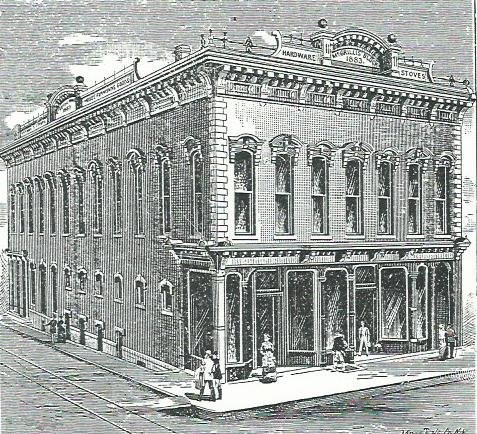 McCrillis Building as seen in 1888 Carthage City Directory.