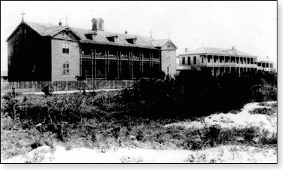 The St. Mary's Orphan Asylum housed 90 children at the time of the hurricane, and included two seperate dormitories - one for boys and one for girls. 