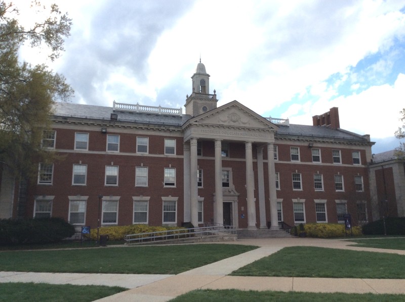 Exterior of the building as seen from the main quad