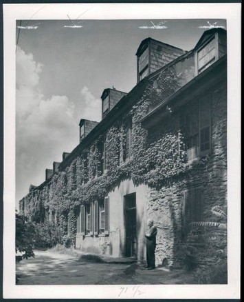 Historic Black and white photo of the Robert Harper House