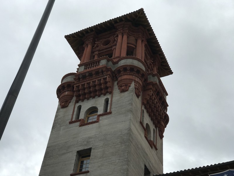 One of the towers of the hotel.