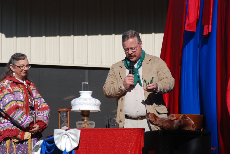 Ocala national forest centennial reenactment of Theodore Roosevelt signing the park into creation (United).