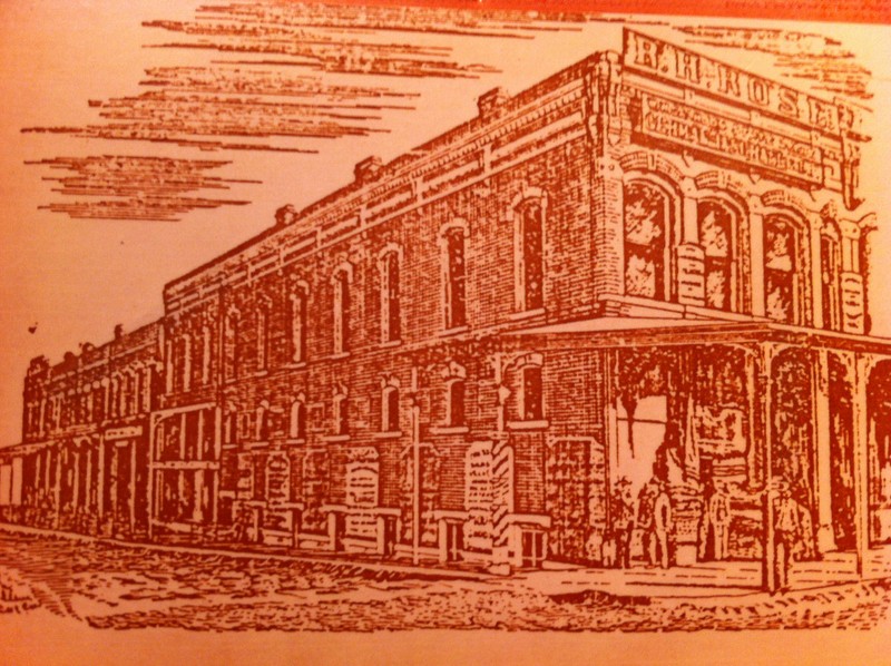 Damon Building as pictured in the 1888 Carthage City Directory.