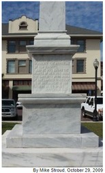 Waycross Confederate Monument- East face