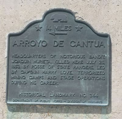 Close-up of the historic marker
