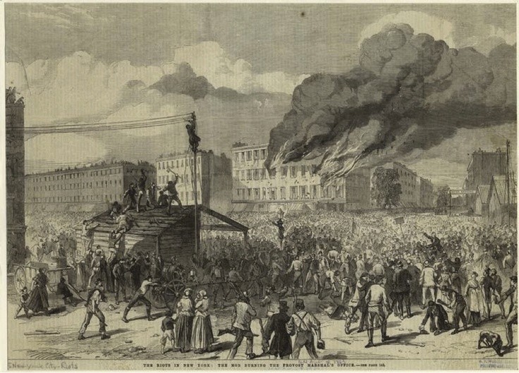 At this location on July 13, 1863, a mob attacked and destroyed  the Colored Orphan Asylum.Due to the heroism of staff, city workers, and even some members of the mob itself, the children were able to escape the blaze. 