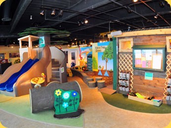 The Pocket Park exhibit is geared towards infants and preschoolers; it teaches children about the protecting the environment.