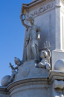 The Peace Monument was one of several monuments envisioned by veterans and military leaders as the Civil War came to a close. It was dedicated in 1878.