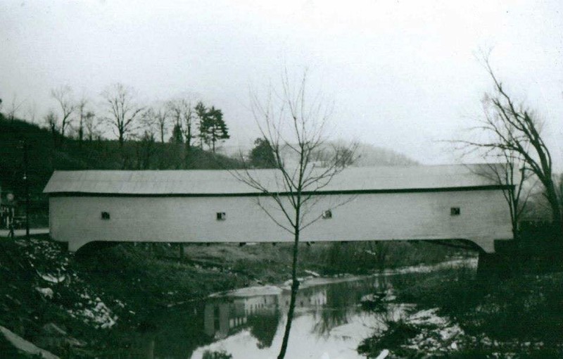 West Union Covered Bridge before the Flood of 1950