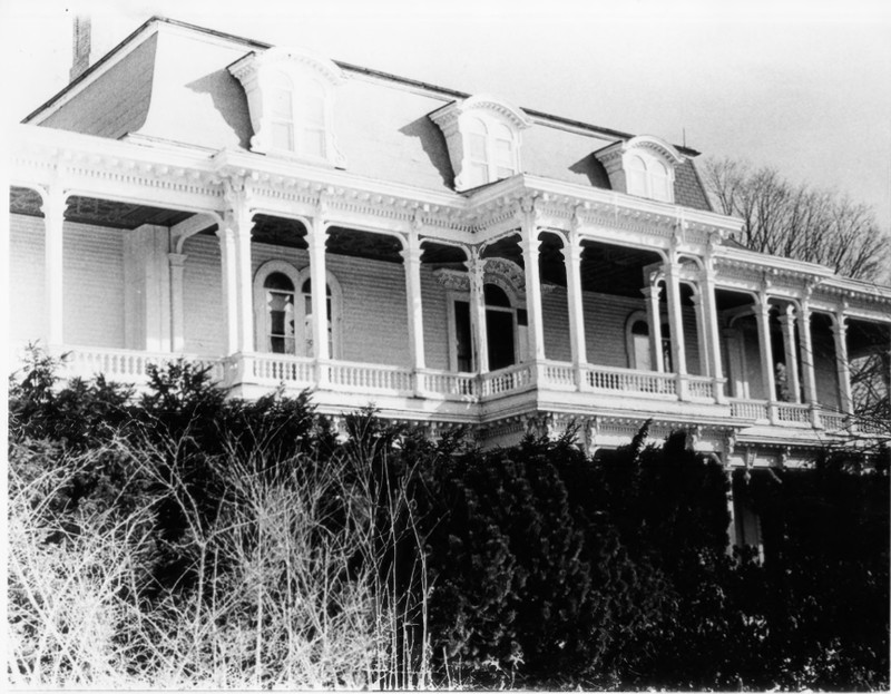 Alternate View of the Exterior of the Charles E. Tilton Mansion by Allan and Celia Willis in January of 1981 