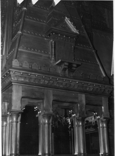 Drawing Room Fireplace of the Charles E. Tilton Mansion by Allan and Celia Willis in January of 1981