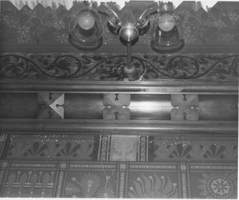 Wall Detail of the Drawing Room of the Charles E. Tilton Mansion by Allan and Celia Willis in January of 1981 