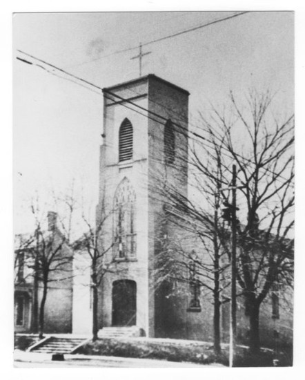 Exterior of St. Stephen's previous location at 2nd and Mulberry streets