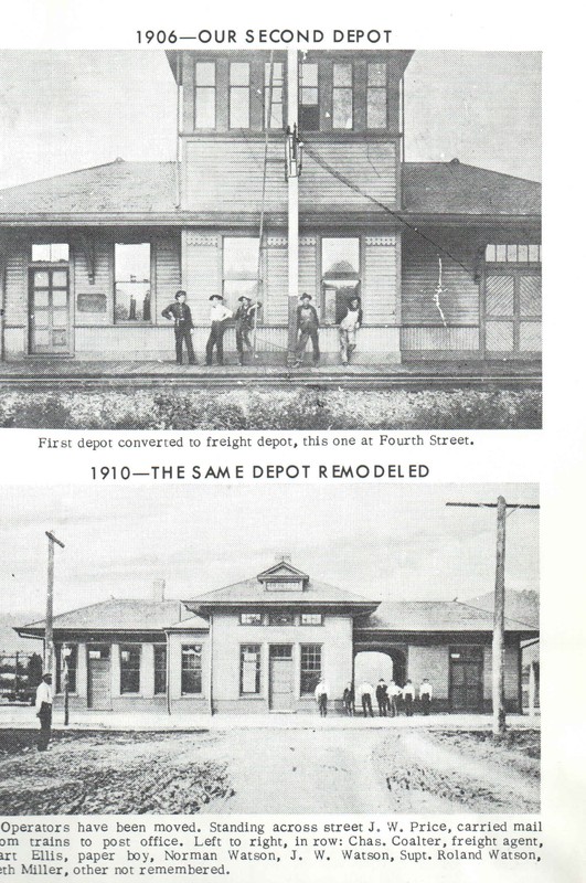 1906 C&O Rail Road Depot Photo courtesy of:  Neil Richardson, President of the St. Albans Historical Society; photo taken from the Dart Ellis' book:  "Coalsmouth which is now St. Albans, WV" in 1977.
