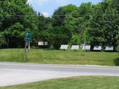 Lost Orders Marker along with six War Department markers and dedications to the Maryland Campaign of 1862