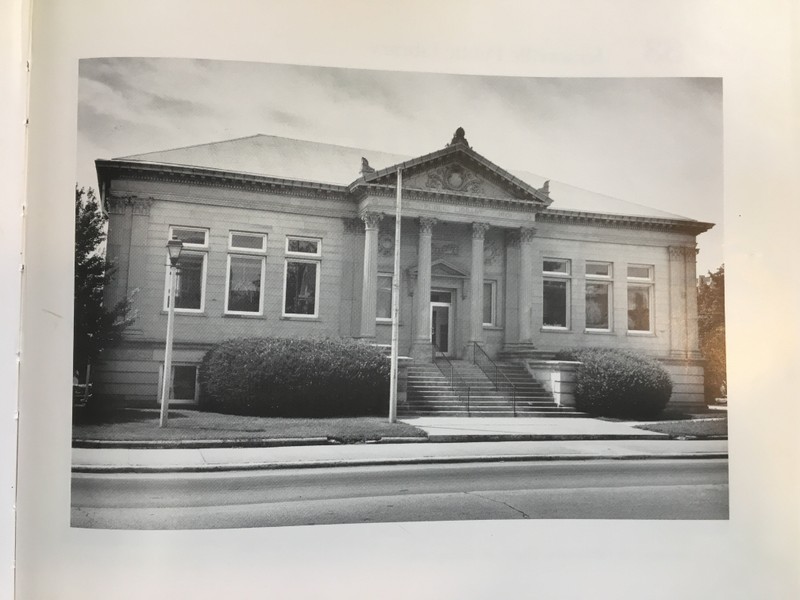 This photograph of the Public Library comes from the book written by Raymond and Linda Bial and was photographed by Raymond Bial. 