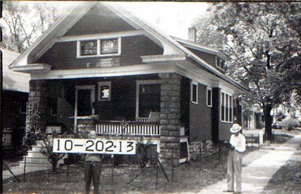 Early twentieth-century bungalow built in Manheim Park, Kansas City