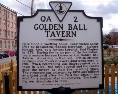 This historical marker was dedicated in 2002 at the former site of the historic tavern. 