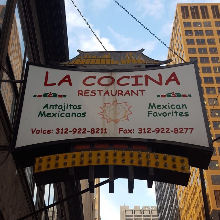 The only remnant of Old Chinatown can be found in the pagoda over this Mexican restaurant on Clark Street