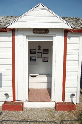 The Bartine Outhouse is the only five-hole outhouse in Nevada.