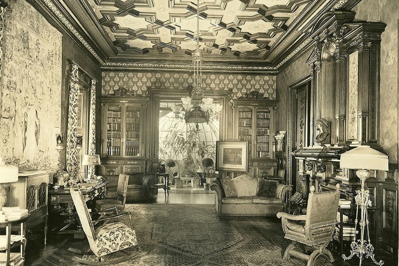 The Mansion's Library c. 1920