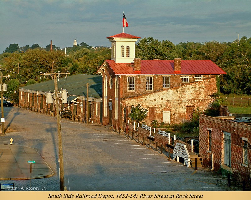 South Side Depot, viewed from east. Photo by John A. Rooney, Jr. 