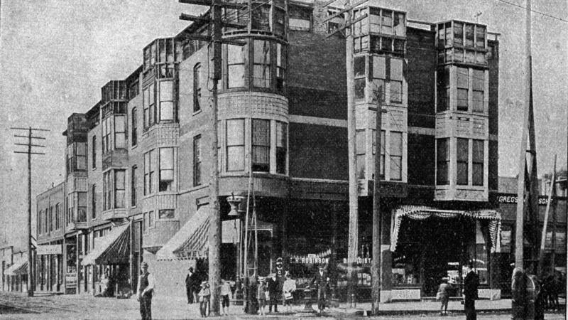 H.H. Holmes "Murder Castle" on 63rd and Wallace St in 1893.