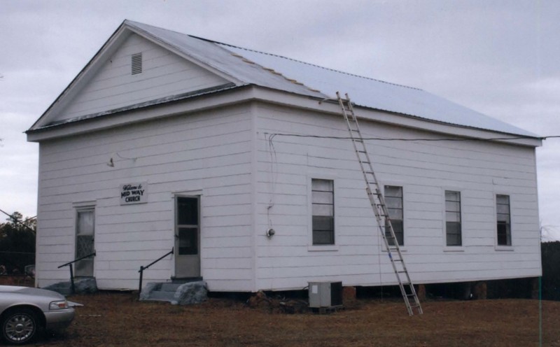 The Midway Church building in 2010 while it was being renovated.