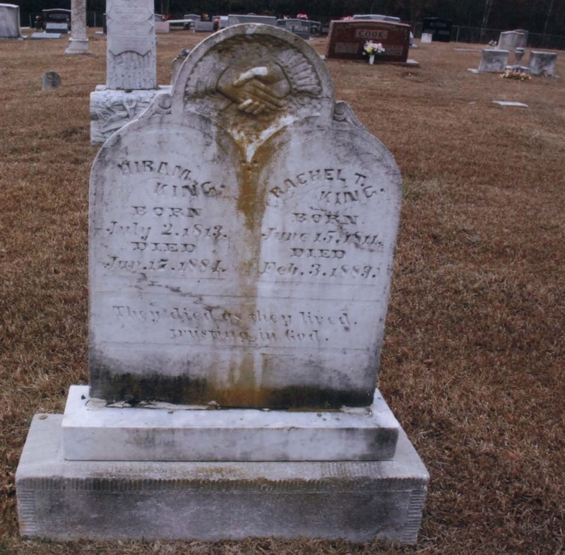 Some of the oldest markers in the Cemetery.