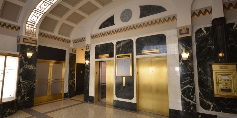 The interior of the Scarbrough Building