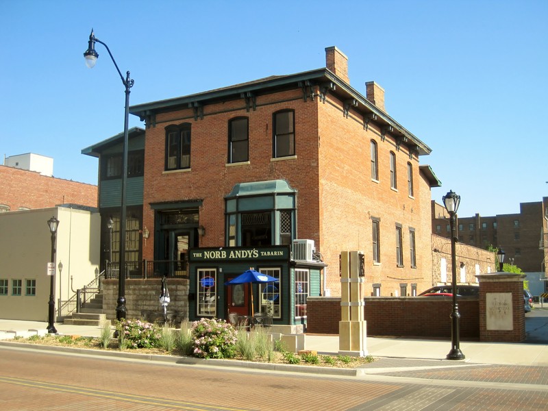 This historic structure dates back to 1839 and was home to railroad investor Virgil Hickox. 