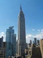 The Empire State Building from a distance.