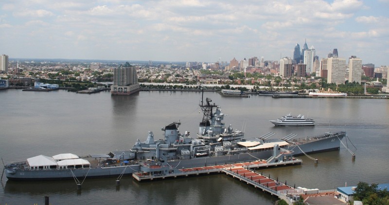 The USS New Jersey has been permanetly docked in Camden as a museum since 2001. (Visit Philly)