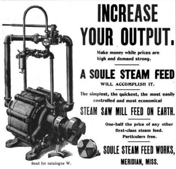 1901 steam feed ad