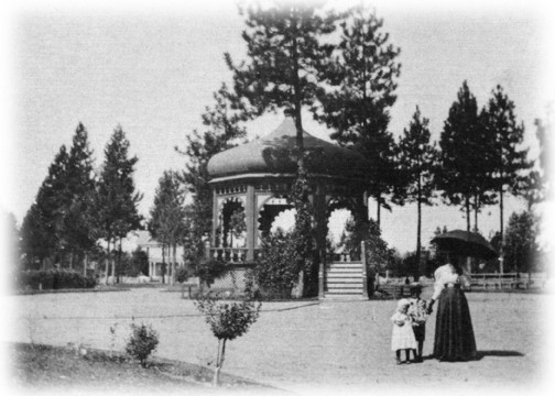 Gazebo at Coeur d'Alene Park cirque it's original construction. (1908)