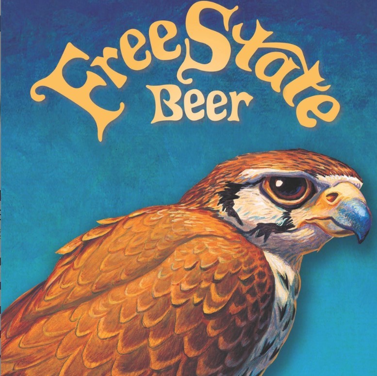 Free State Beer's emblem of a jayhawk from their Facebook home page