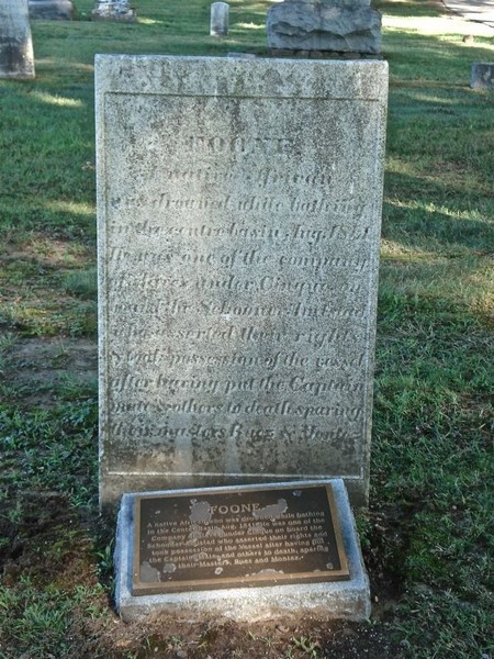 Grave of the rebel who assisted Cinque in his rebellion on the La Amistad slave ship.