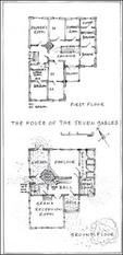 Floor Plan of the House of the Seven Gables (Photo courtesy of Mr. Rizer's Continuing Travels)