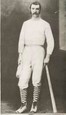 Malcom McDonald is known as the Father of Baseball at Indiana University and is picture wearing athletic clothing. 