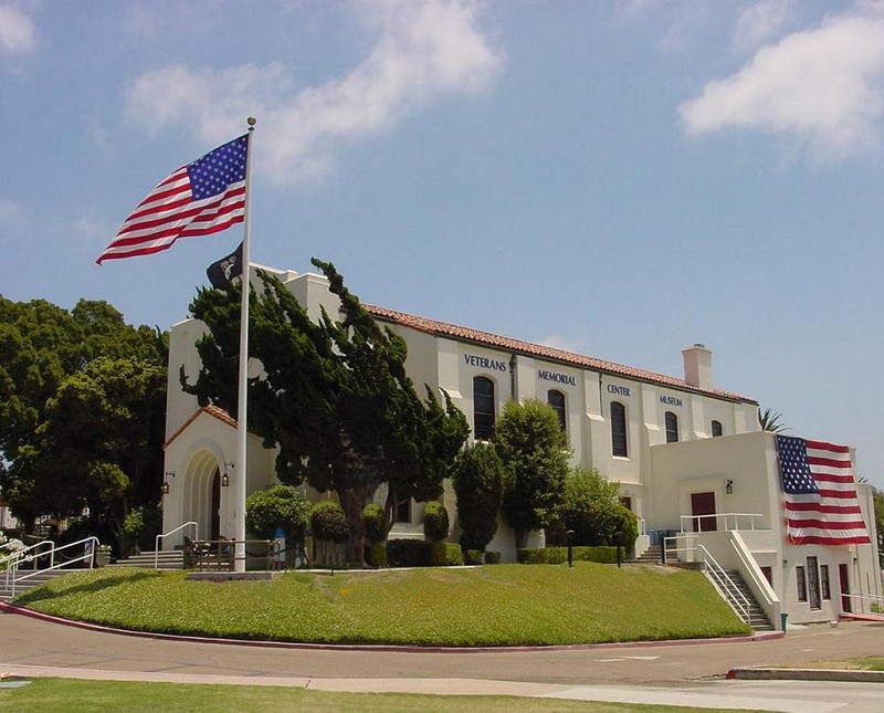 The Veterans Museum and Memorial Center, housed in the former San Diego Naval Hospital Chapel 