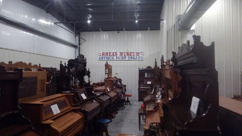 The Rhea Antique Pump Organ Museum is now housed at the Fort Wallace Museum. Over 50 some antique pump organs available for viewing.