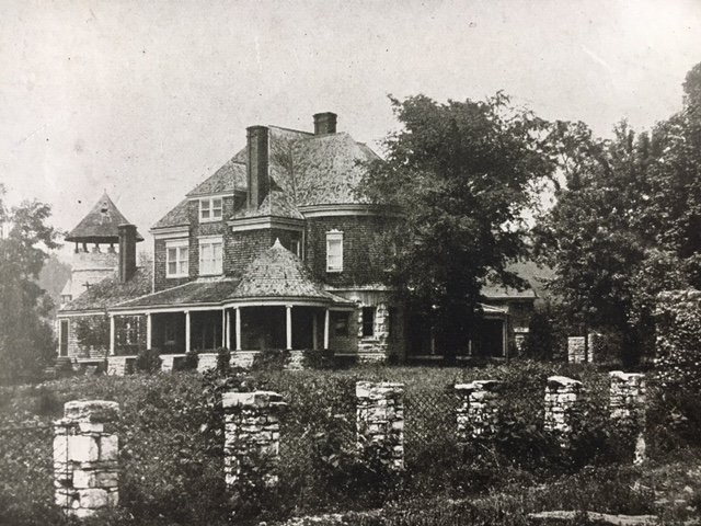 Alexander Arthur's home, Craig Neuk. Just behind the building, the Conservatory Tower can be spotted. 