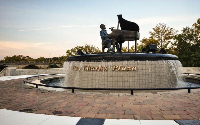 This memorial park opened in 2006.